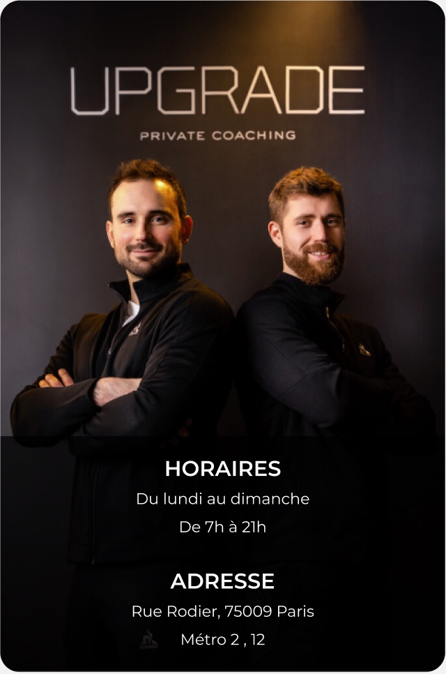 Les Coachs upgrade private coaching, Kévin GUIMBARD et Franz EHRHART